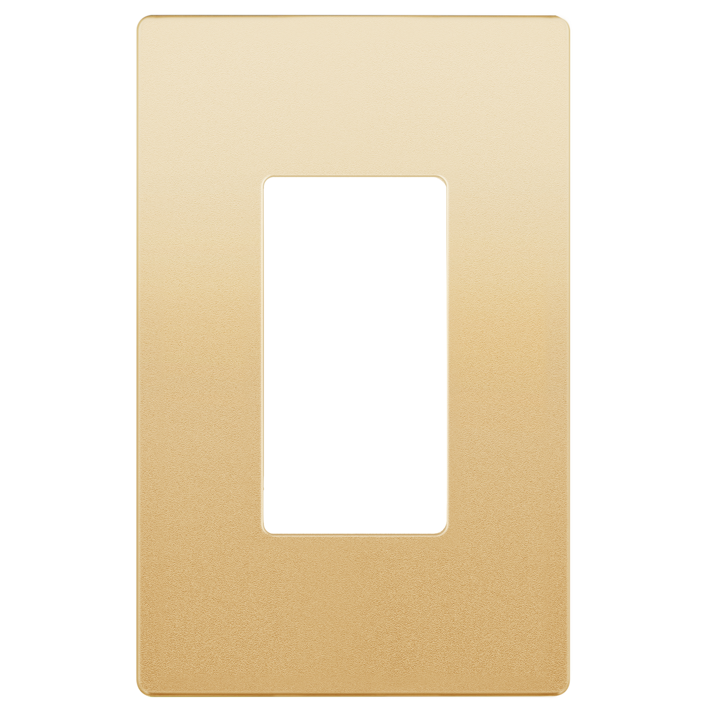 Decorator Screwless Wall Plate, Polycarbonate Thermoplastic/Mirrored Acrylic, Temperature and Impact Resistant, 1-Gang, Mid-Size