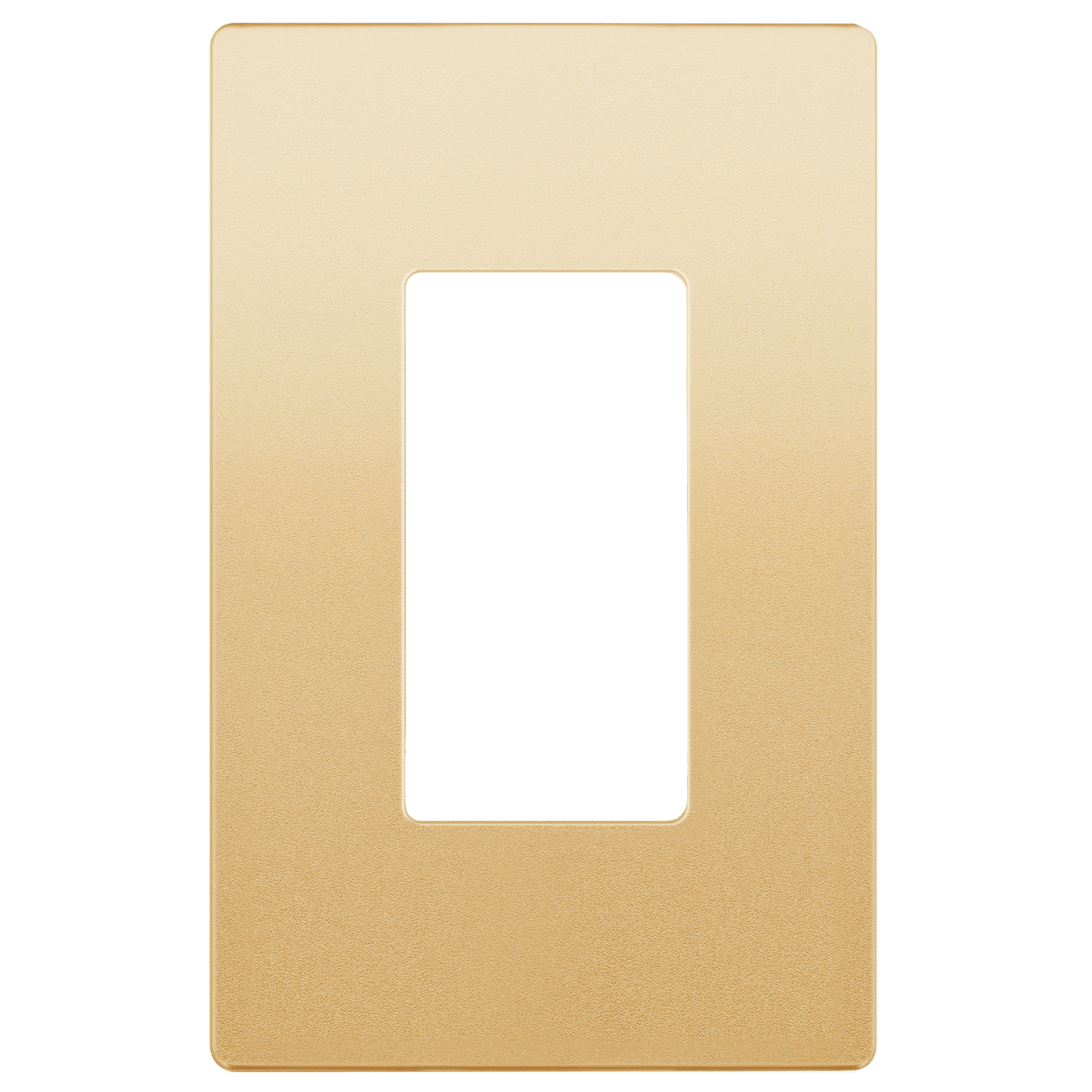 Decorator Screwless Wall Plate, Polycarbonate Thermoplastic/Mirrored Acrylic, Temperature and Impact Resistant, 1-Gang, Mid-Size