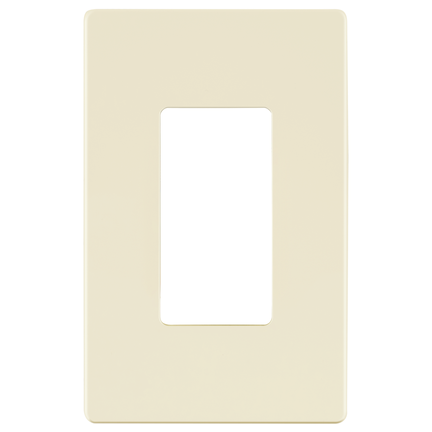 Decorator Screwless Wall Plate, Polycarbonate Thermoplastic/Mirrored Acrylic, Temperature and Impact Resistant, 1-Gang, Mid-Size