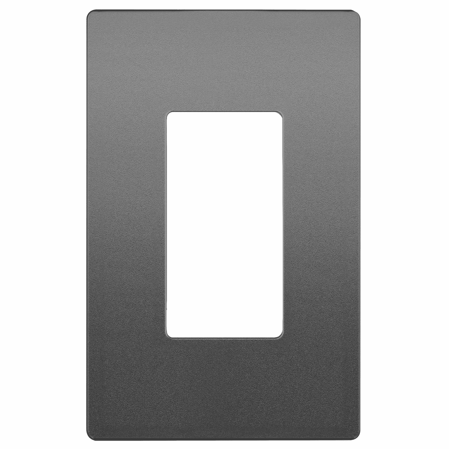 Decorator Screwless Wall Plate, Polycarbonate Thermoplastic/Mirrored Acrylic, Temperature and Impact Resistant, 1-Gang, Mid-Size