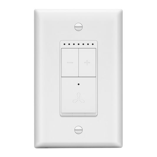 4-Speed Wi-Fi Fan Control Switch, Wireless Home Automation, Wi-Fi Control, Single-Pole, Wall Plate Included