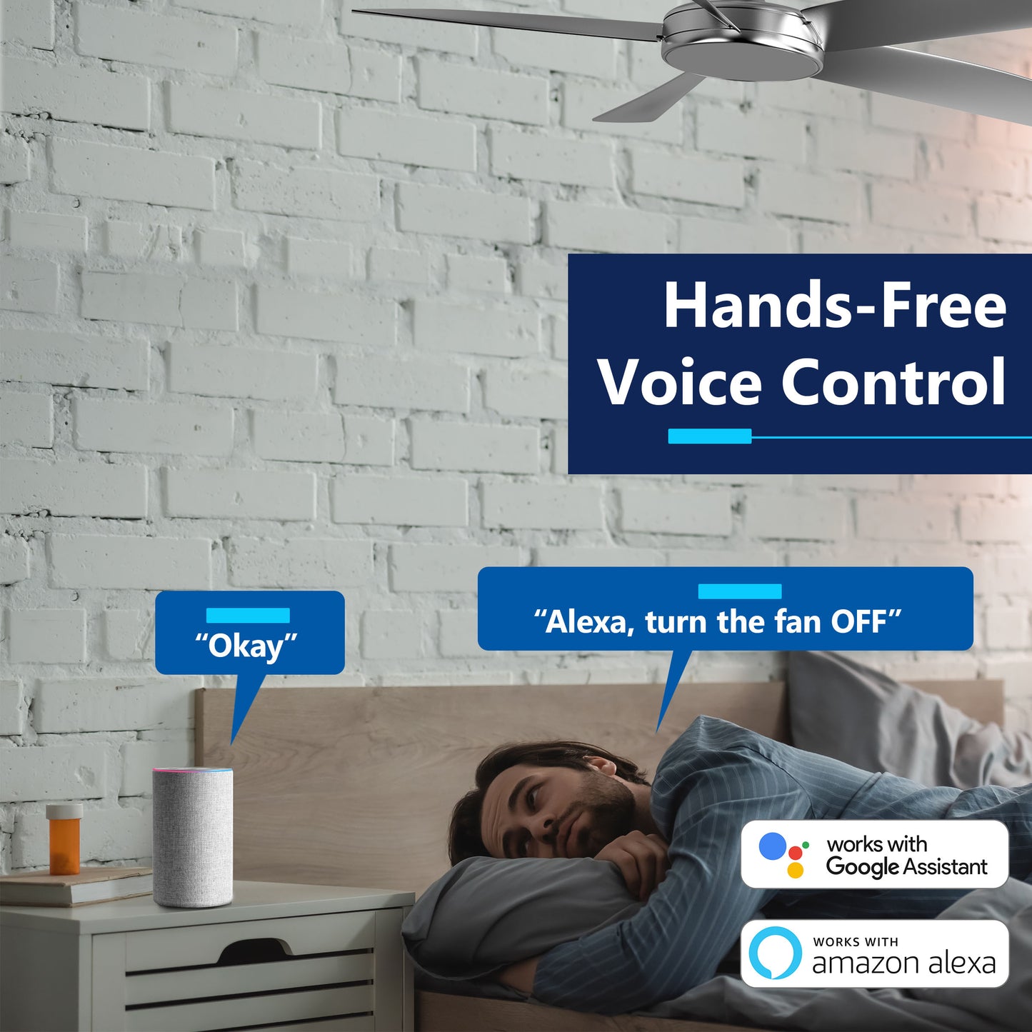 4-Speed Wi-Fi Fan Control Switch, Wireless Home Automation, Wi-Fi Control, Single-Pole, Wall Plate Included