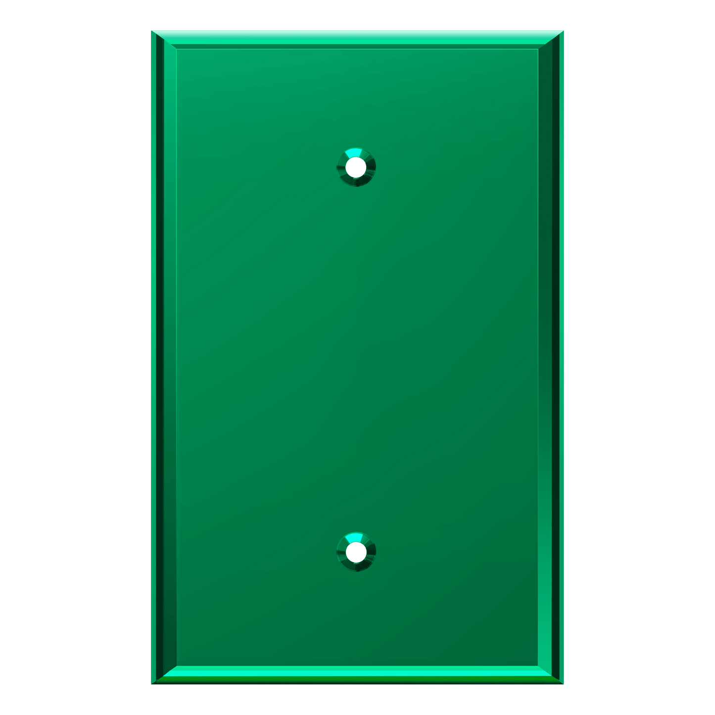 Blank Oversized Acrylic Mirrored Wall Plate, Reflective Cover Plate, Plexiglass Wall Plate, 1-Gang