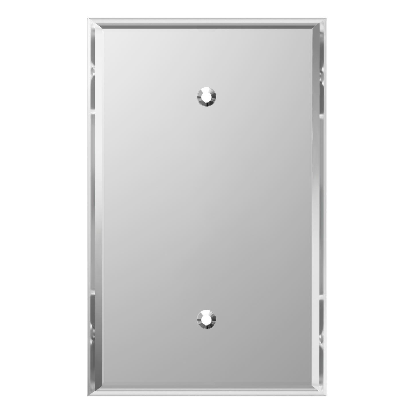 Blank Oversized Acrylic Mirrored Wall Plate, Reflective Cover Plate, Plexiglass Wall Plate, 1-Gang