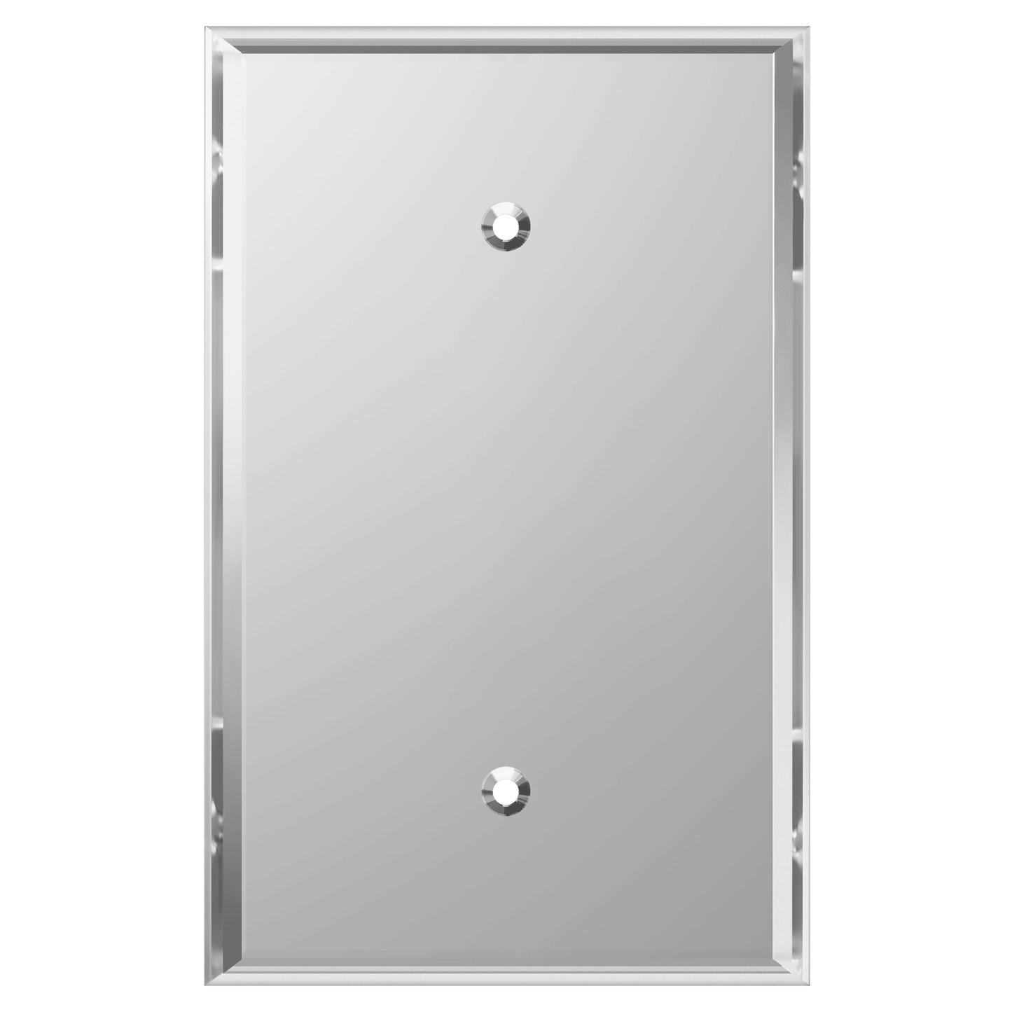 Blank Oversized Acrylic Mirrored Wall Plate, Reflective Cover Plate, Plexiglass Wall Plate, 1-Gang