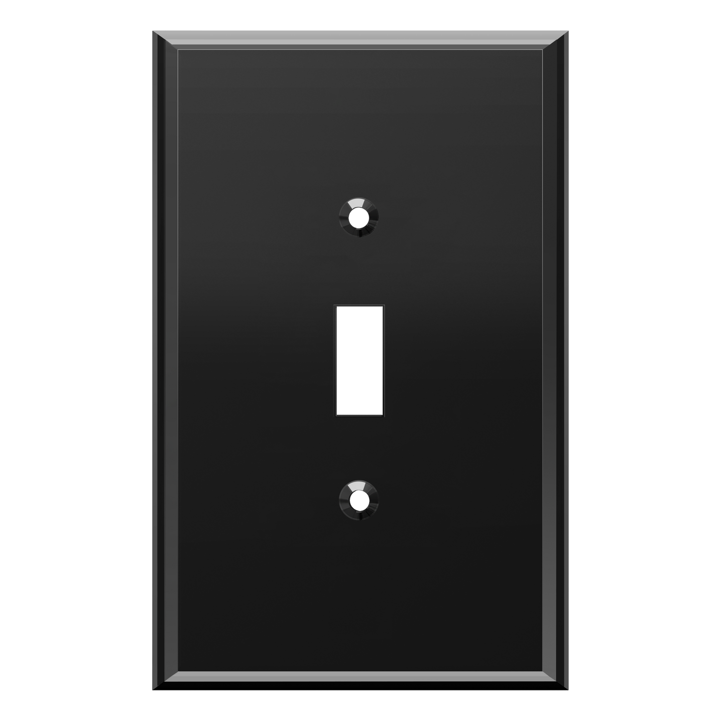 Oversized Acrylic Mirrored Toggle Switch Wall Plate, Reflective Cover Plate, Plexiglass Wall Plate, 1-Gang