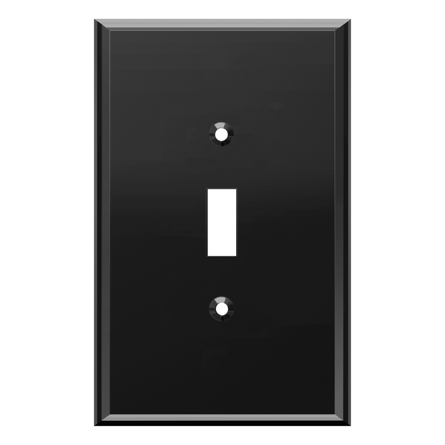 Oversized Acrylic Mirrored Toggle Switch Wall Plate, Reflective Cover Plate, Plexiglass Wall Plate, 1-Gang