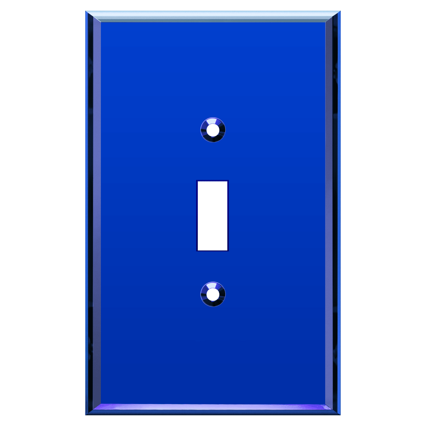 Oversized Acrylic Mirrored Toggle Switch Wall Plate, Reflective Cover Plate, Plexiglass Wall Plate, 1-Gang
