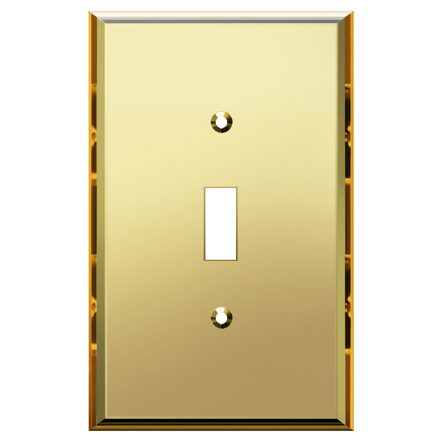 Oversized Acrylic Mirrored Toggle Switch Wall Plate, Reflective Cover Plate, Plexiglass Wall Plate, 1-Gang