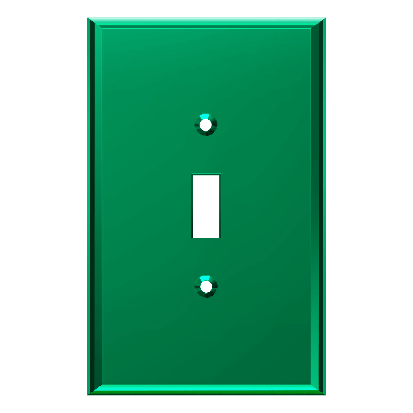 Oversized Acrylic Mirrored Toggle Switch Wall Plate, Reflective Cover Plate, Plexiglass Wall Plate, 1-Gang