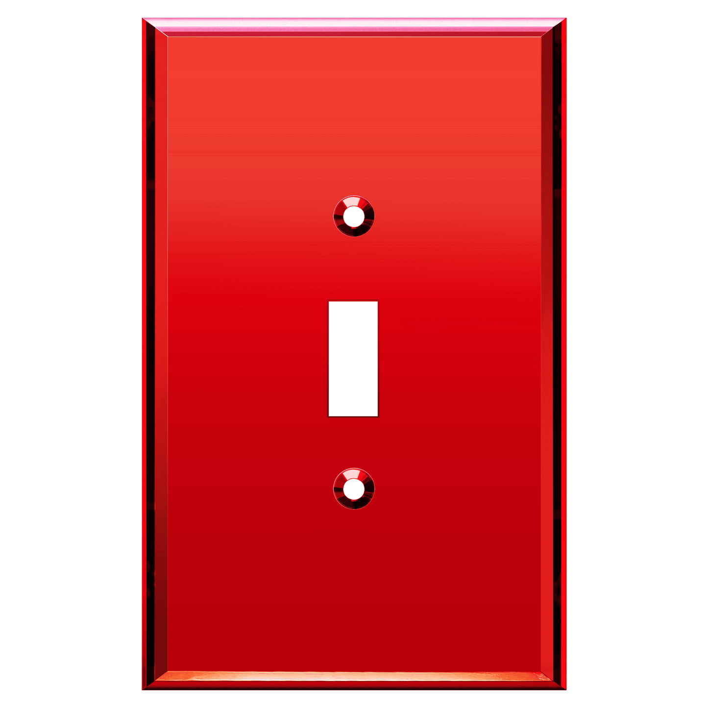 Oversized Acrylic Mirrored Toggle Switch Wall Plate, Reflective Cover Plate, Plexiglass Wall Plate, 1-Gang