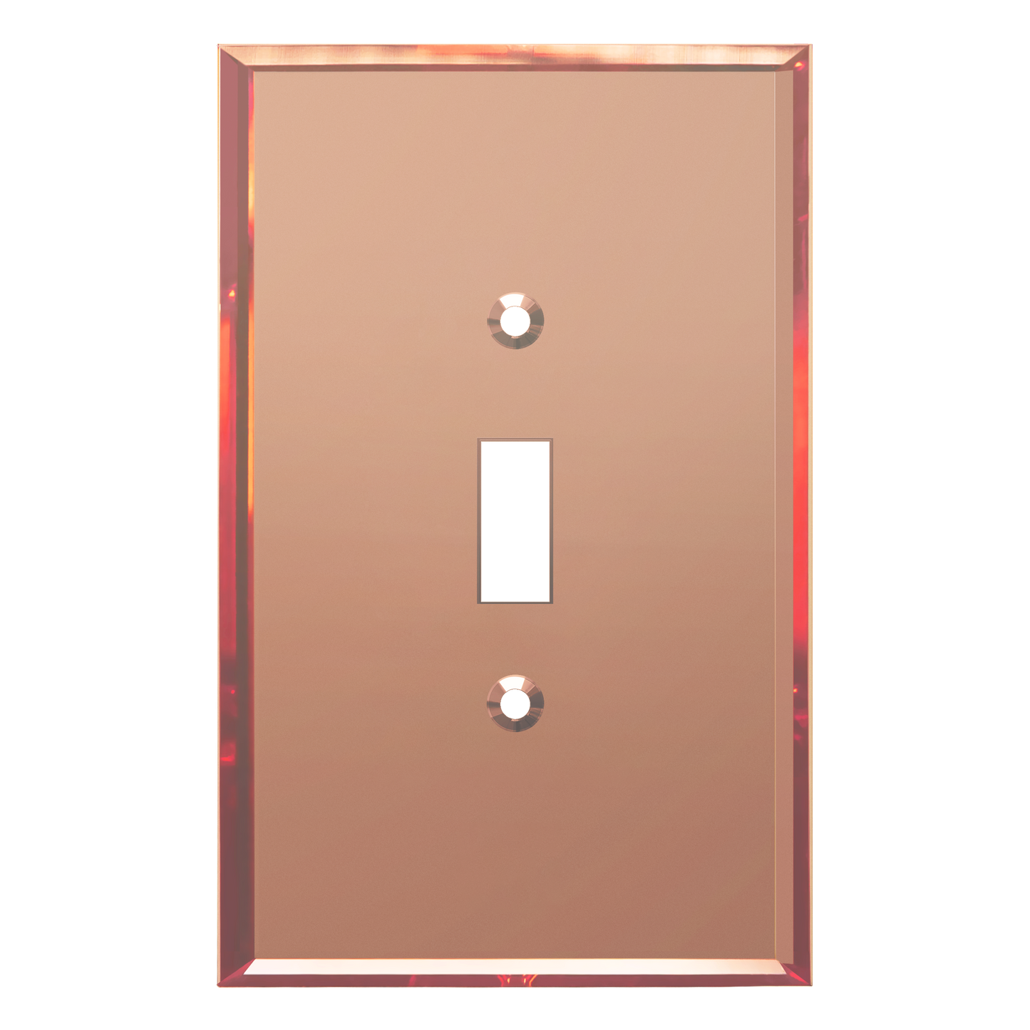 Oversized Acrylic Mirrored Toggle Switch Wall Plate, Reflective Cover Plate, Plexiglass Wall Plate, 1-Gang