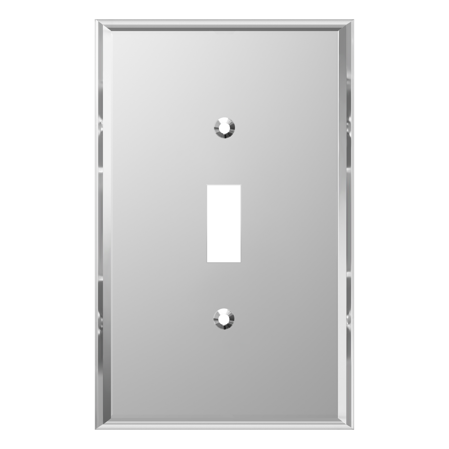 Oversized Acrylic Mirrored Toggle Switch Wall Plate, Reflective Cover Plate, Plexiglass Wall Plate, 1-Gang