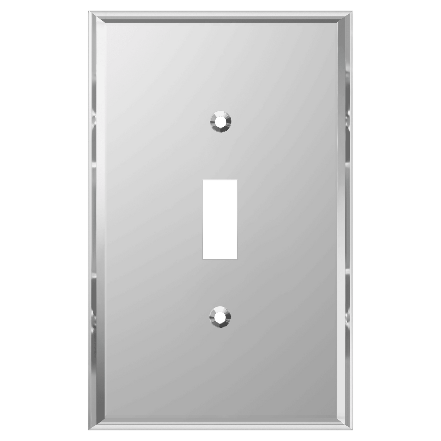 Oversized Acrylic Mirrored Toggle Switch Wall Plate, Reflective Cover Plate, Plexiglass Wall Plate, 1-Gang