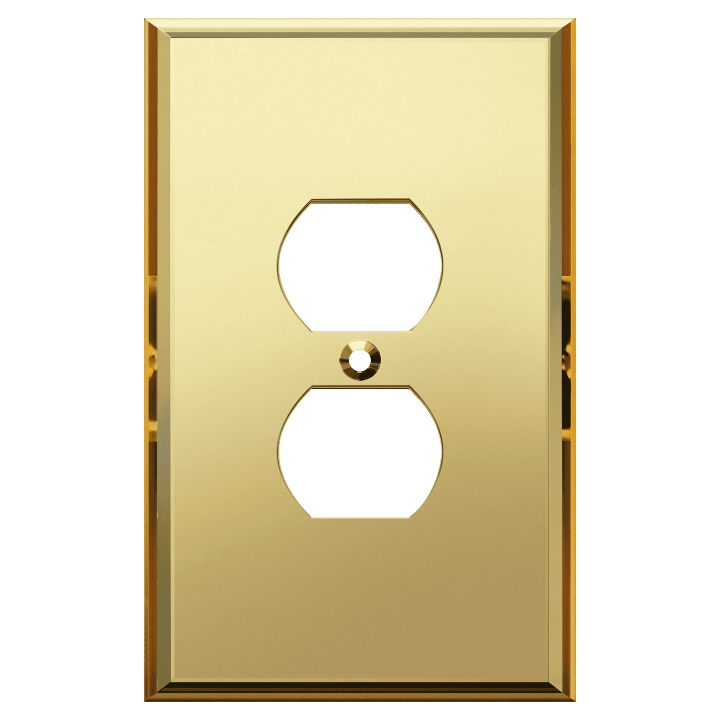 Oversized Acrylic Mirrored Duplex Wall Plate, Reflective Cover Plate for duplex outlet, Plexiglass Wall Plate, 1-Gang