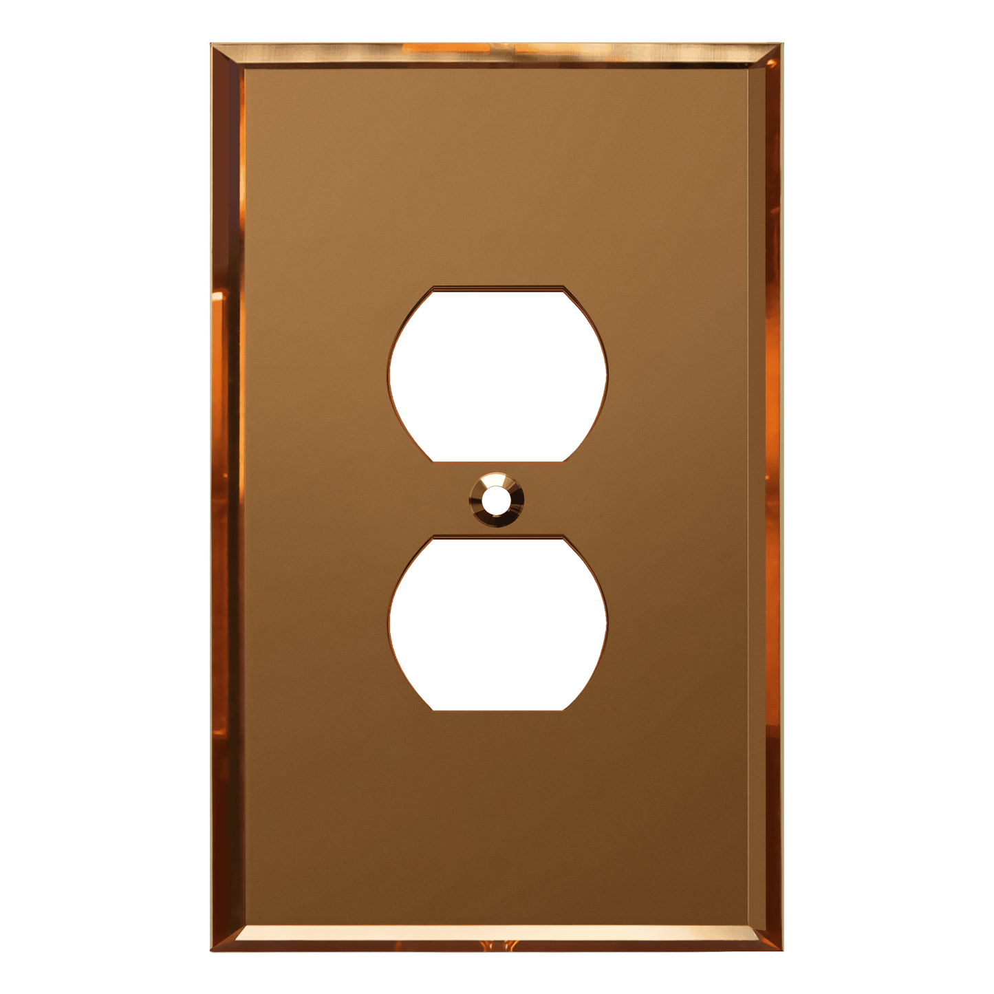 Oversized Acrylic Mirrored Duplex Wall Plate, Reflective Cover Plate for duplex outlet, Plexiglass Wall Plate, 1-Gang