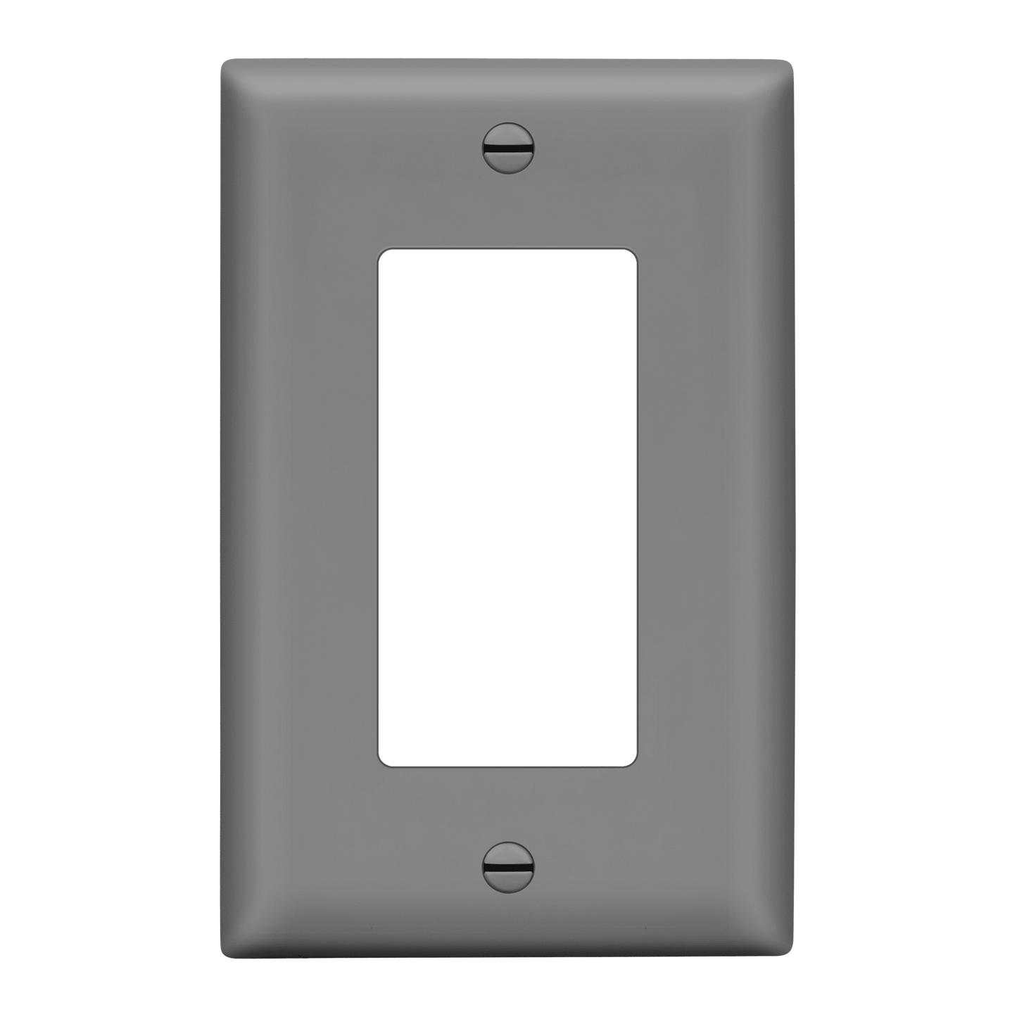 Decorator Wall Plate, Cover Plate for decorator switch or outlet, Polycarbonate Thermoplastic Wall Plate, 1-Gang, Mid-Size