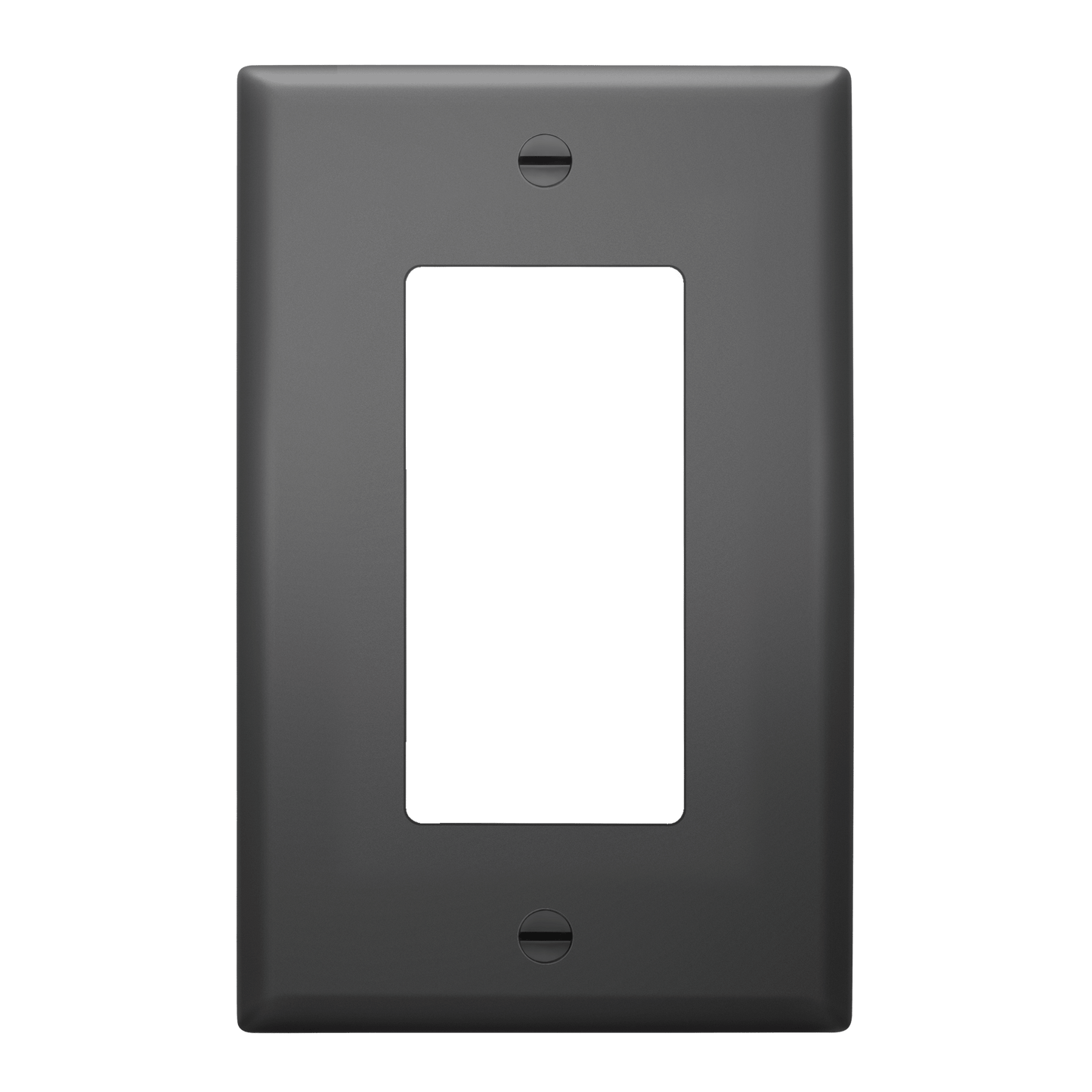 Decorator Wall Plate, Cover Plate for decorator switch or outlet, Polycarbonate Thermoplastic Wall Plate, 1-Gang, Mid-Size