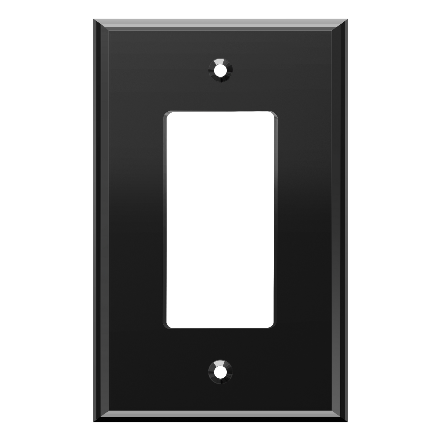 Oversized Acrylic Mirrored Decorator Wall Plate, Reflective Cover Plate for Decorator Switch or Outlet, Plexiglass Wall Plate, 1-Gang