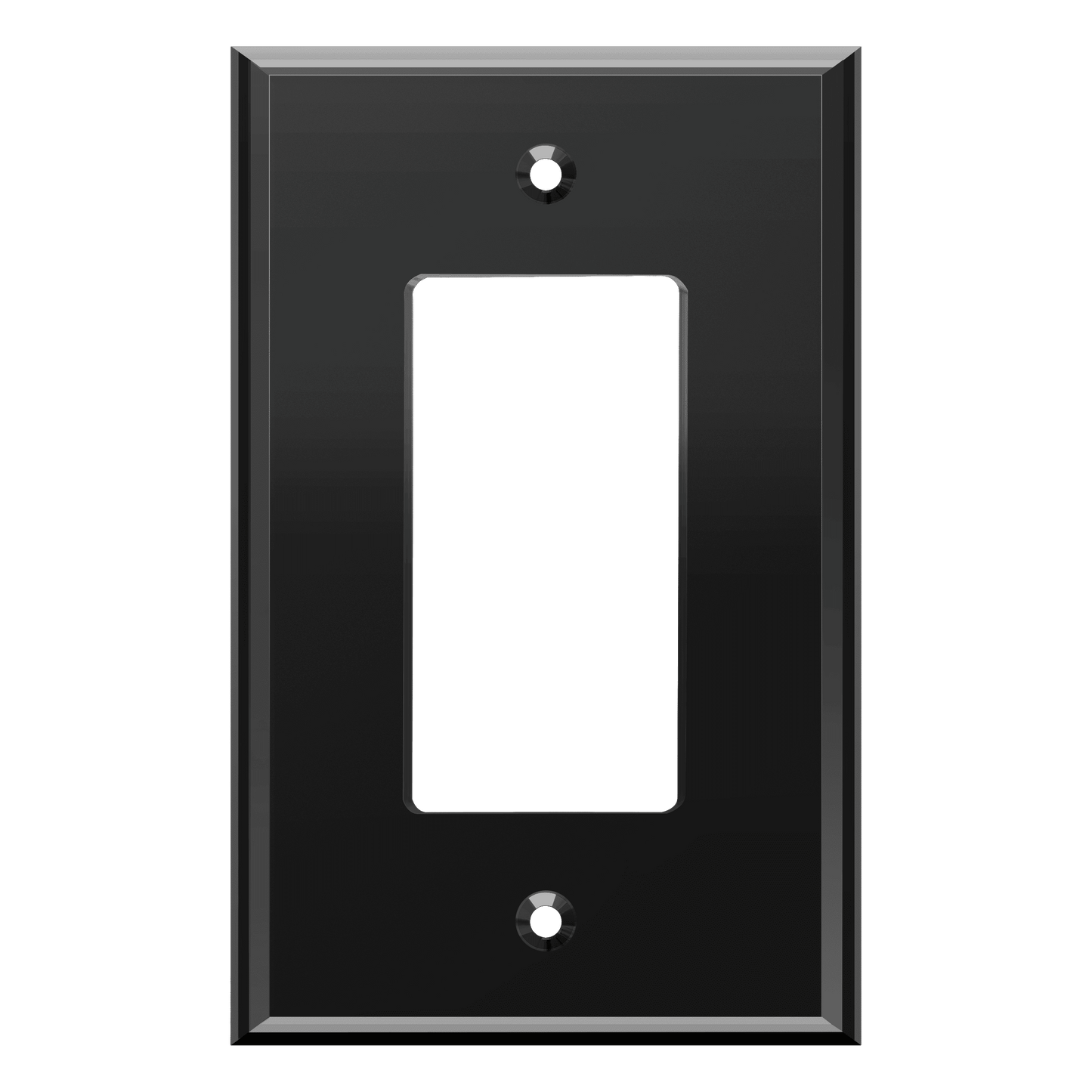 Oversized Acrylic Mirrored Decorator Wall Plate, Reflective Cover Plate for decorator switch or outlet, Plexiglass Wall Plate, 1-Gang