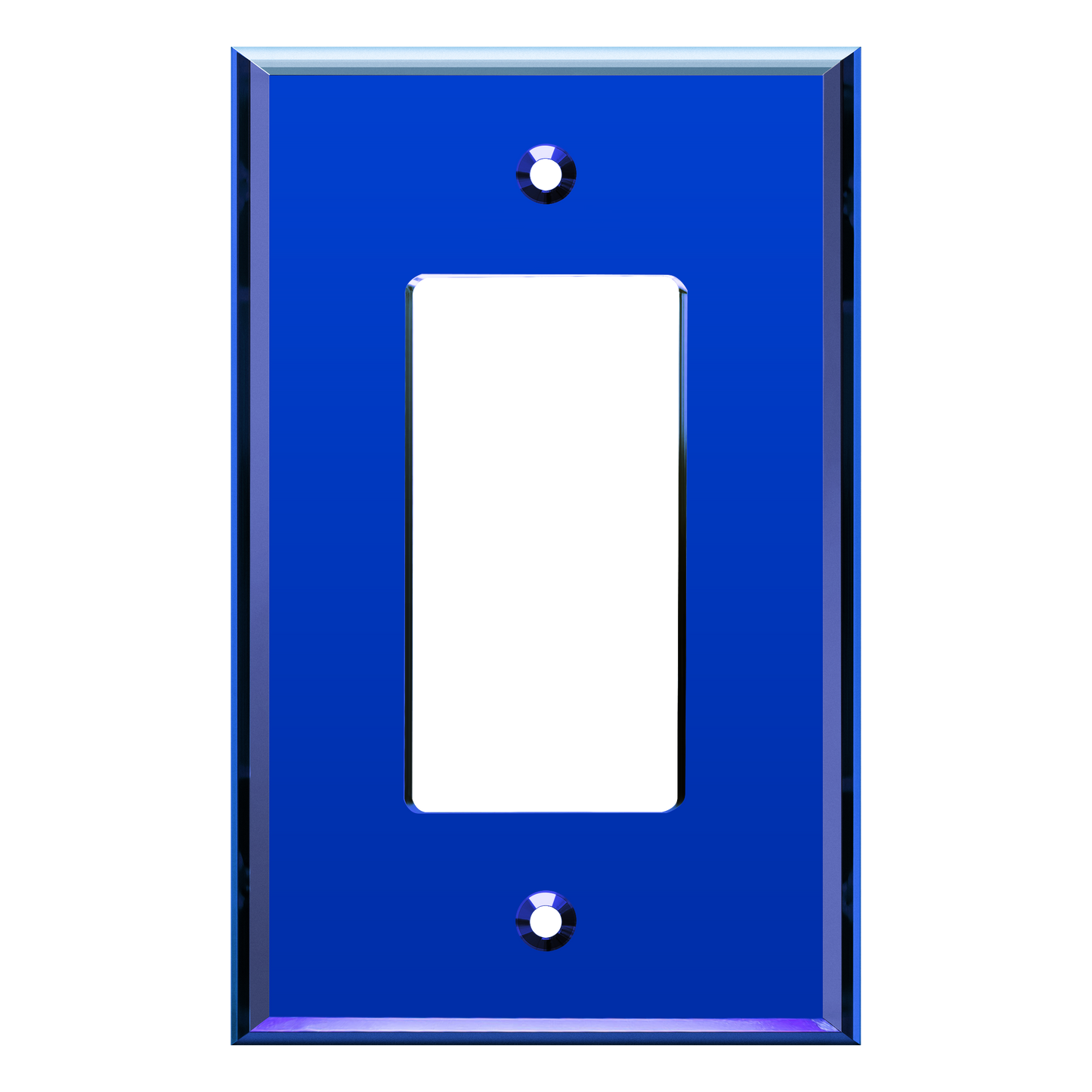Oversized Acrylic Mirrored Decorator Wall Plate, Reflective Cover Plate for decorator switch or outlet, Plexiglass Wall Plate, 1-Gang