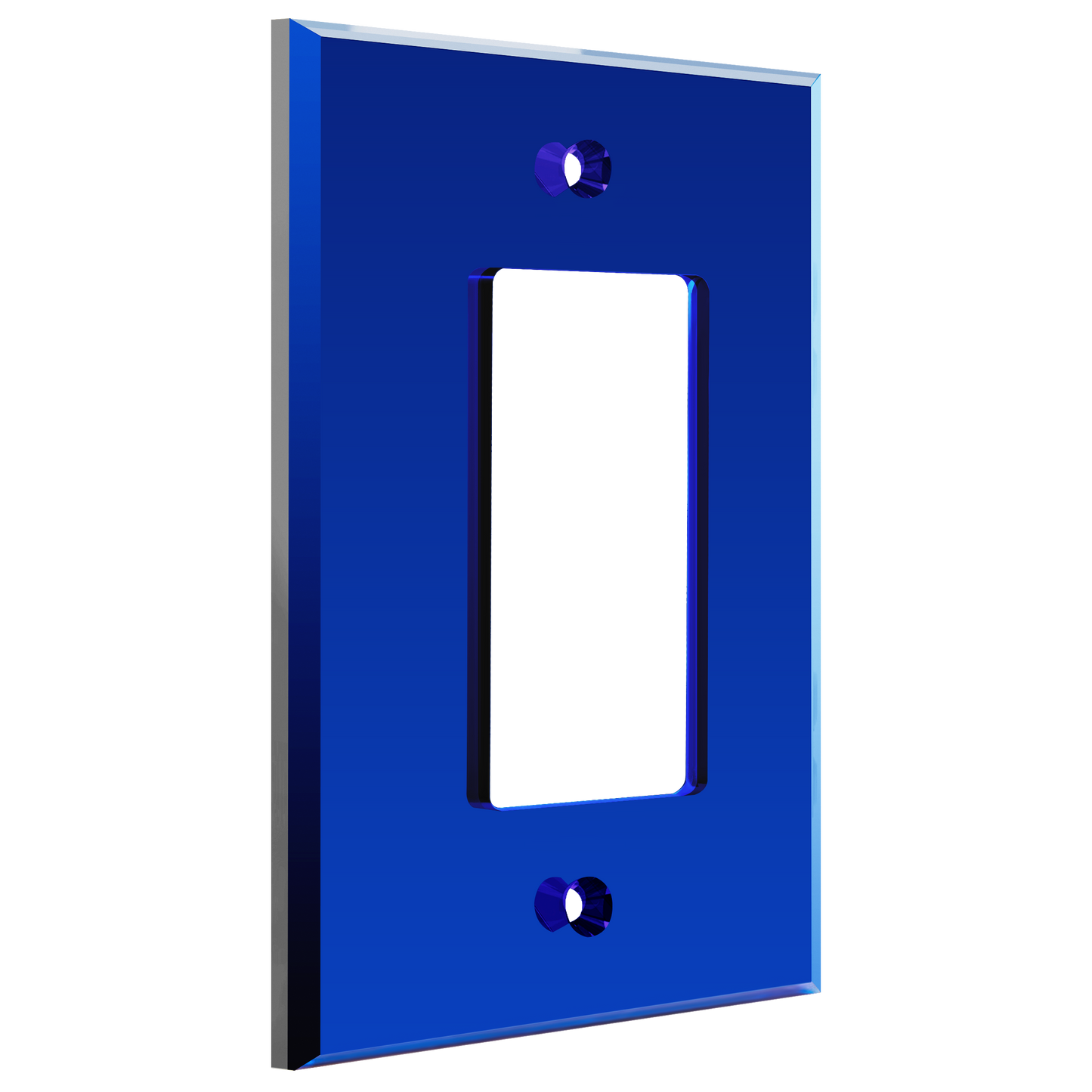Oversized Acrylic Mirrored Decorator Wall Plate, Reflective Cover Plate for Decorator Switch or Outlet, Plexiglass Wall Plate, 1-Gang