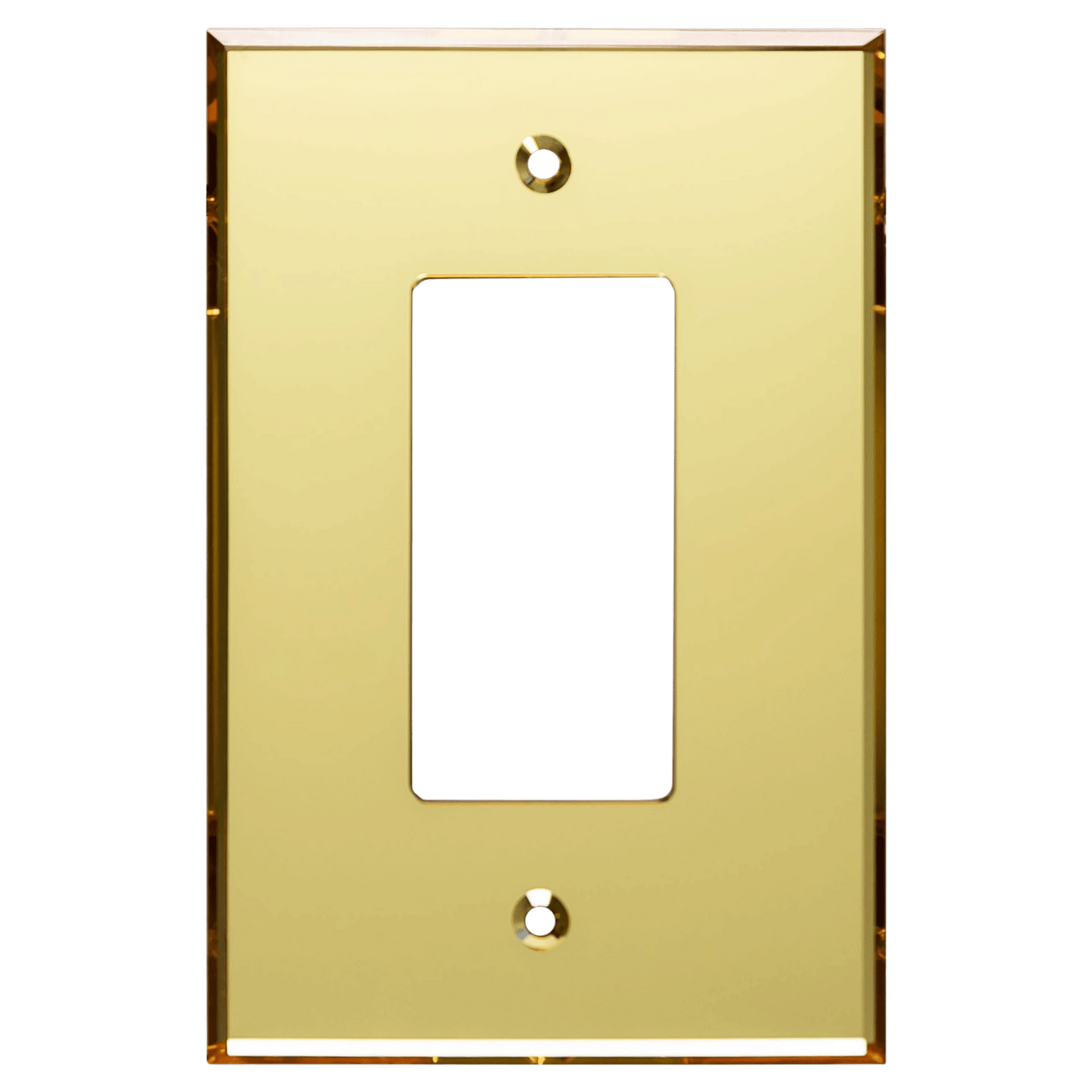Oversized Acrylic Mirrored Decorator Wall Plate, Reflective Cover Plate for decorator switch or outlet, Plexiglass Wall Plate, 1-Gang