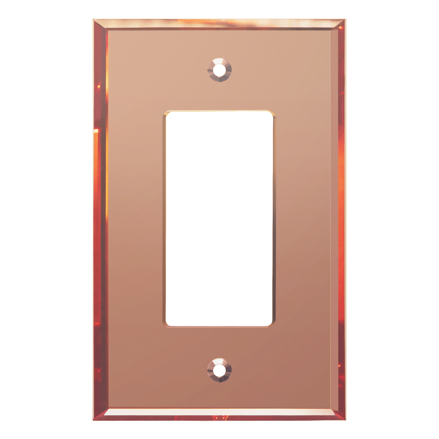 Oversized Acrylic Mirrored Decorator Wall Plate, Reflective Cover Plate for Decorator Switch or Outlet, Plexiglass Wall Plate, 1-Gang