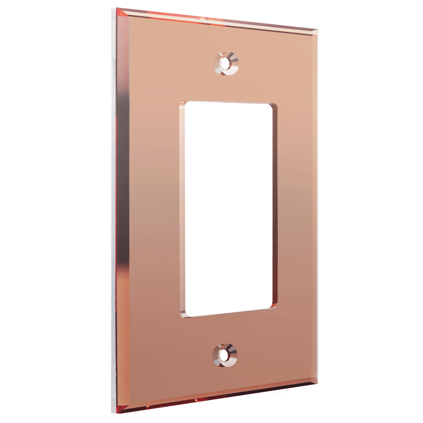 Oversized Acrylic Mirrored Decorator Wall Plate, Reflective Cover Plate for Decorator Switch or Outlet, Plexiglass Wall Plate, 1-Gang
