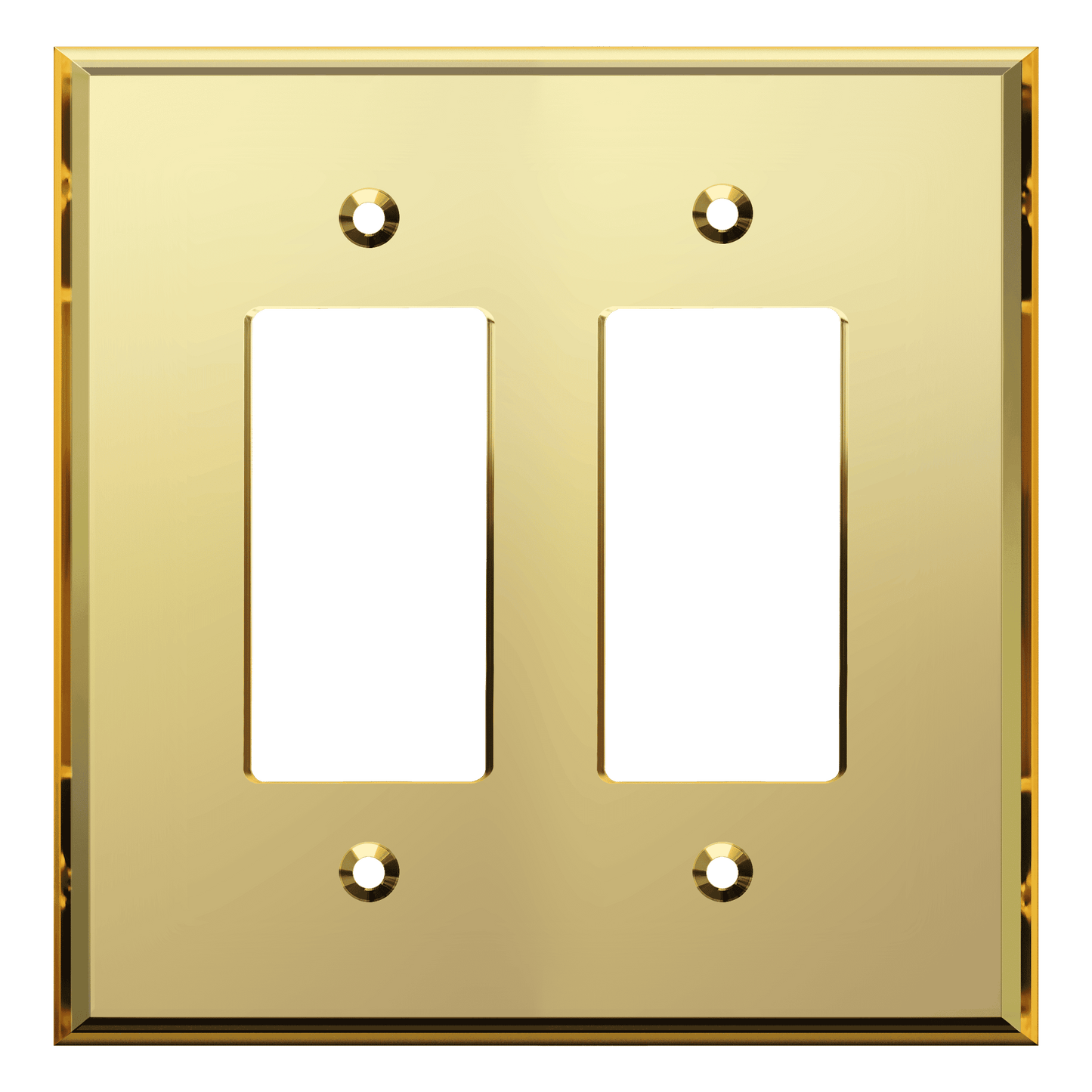 Oversized Acrylic Mirrored Decorator Wall Plate, Reflective Cover Plate for decorator switch or outlet, Plexiglass Wall Plate, 2-Gang