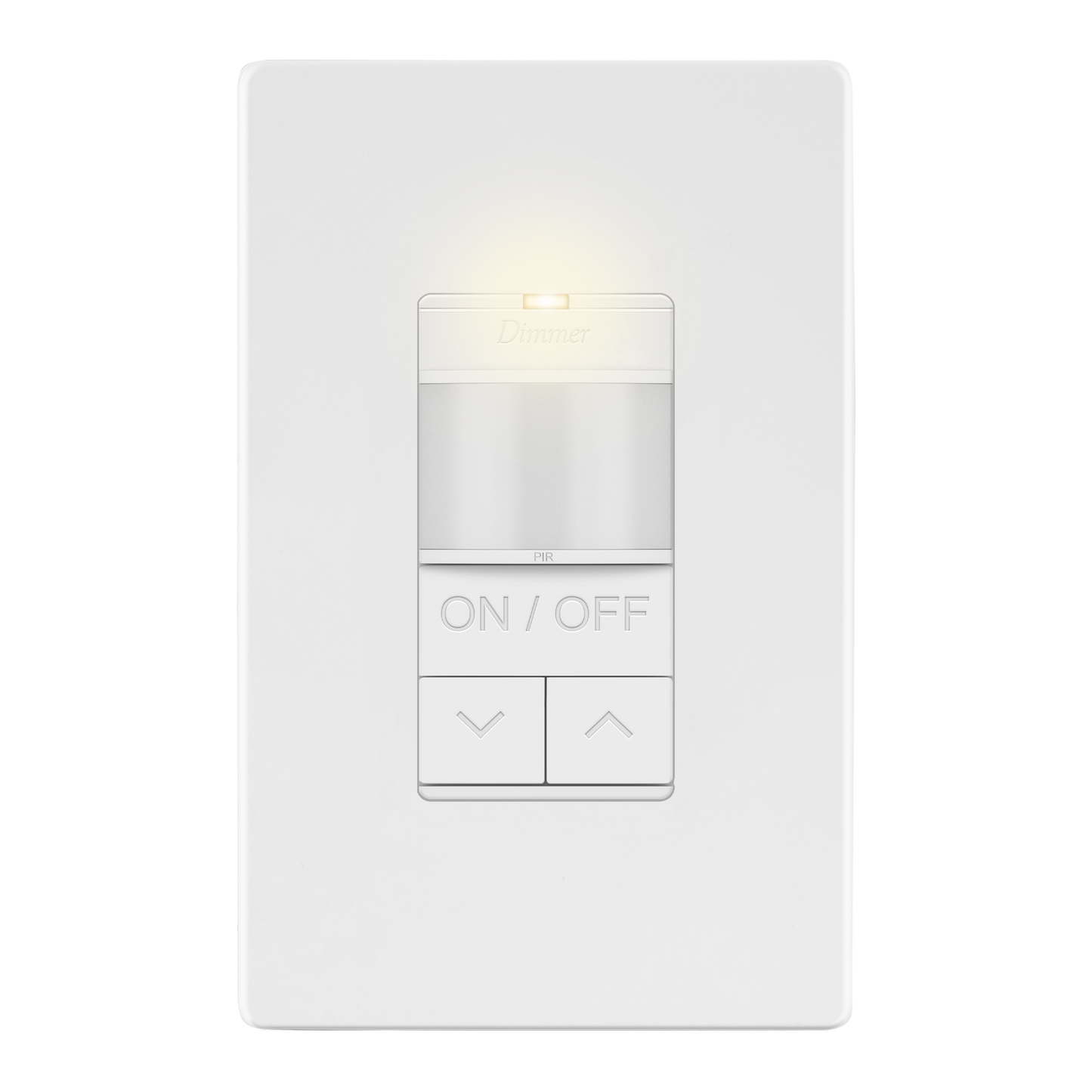 Motion Sensor Dimmer Switch, Occupancy/ Vacancy PIR Sensor, 3-Way, No Neutral Required, Wall Plate Included